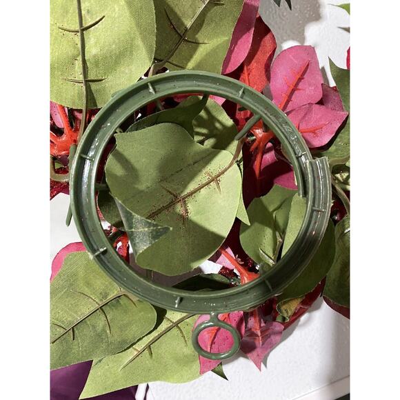 Holiday Candle Rings (4) Pine Berry Christmas Home Decor Gathering Various Sizes - Picture 8 of 16